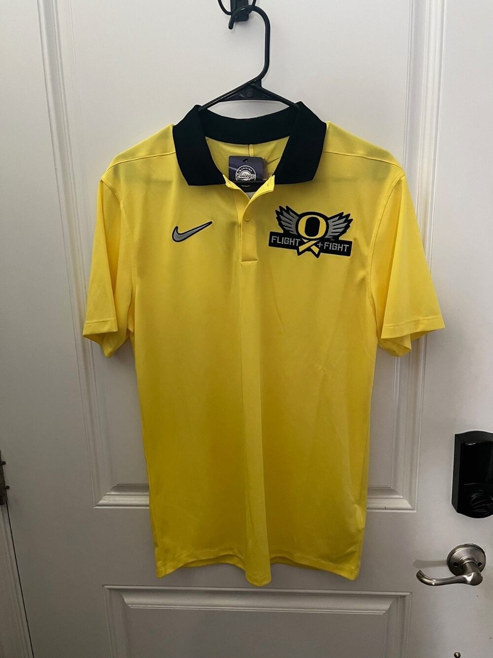 Nike Oregon Ducks Flight+Fight Polo Cancer Shirt Men’s Size Small NWT On-Field